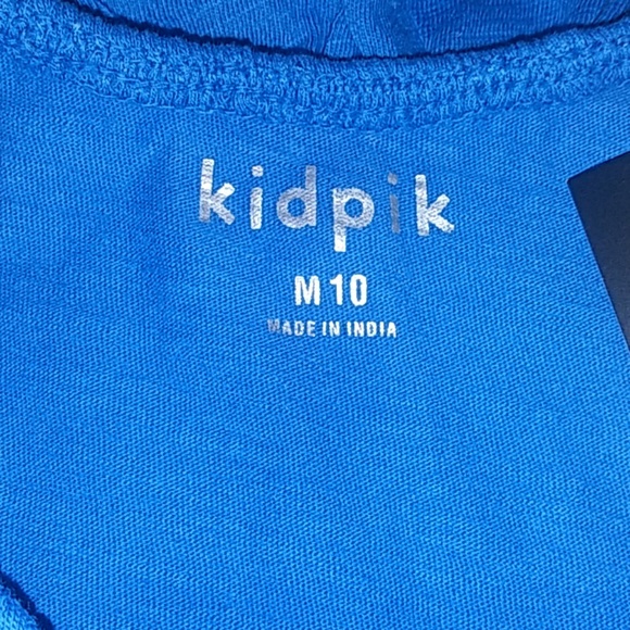 Blue kidpik tank with ruffled straps size 10/m - Picture 2 of 4